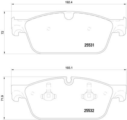 2014-2016 Mercedes-Benz GL550 Disc Brake Pad Set - Front (Pagid)