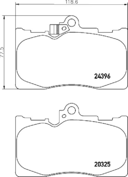 2016-2020 Lexus IS300 Disc Brake Pad Set - Front (Pagid)