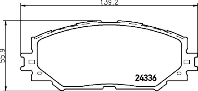 2008-2014 Scion xD Disc Brake Pad Set - Front (Pagid)