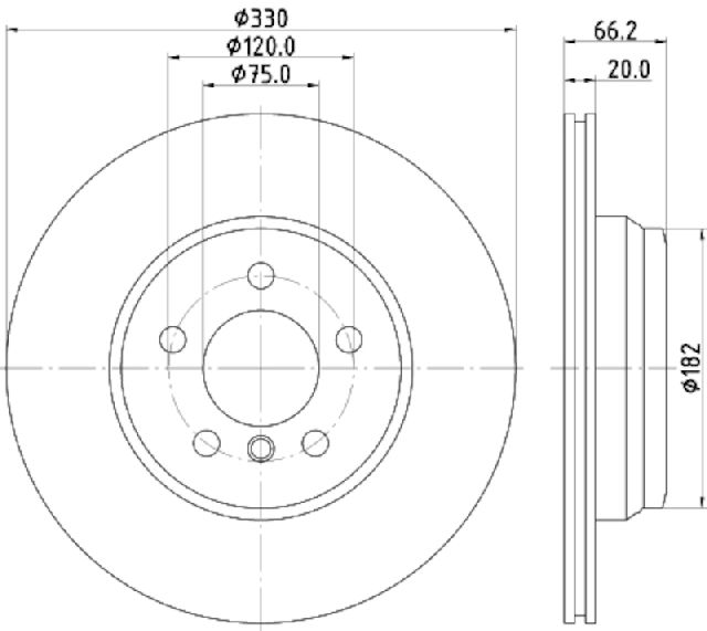 2016 BMW 428i Disc Brake Rotor - Rear (Pagid)
