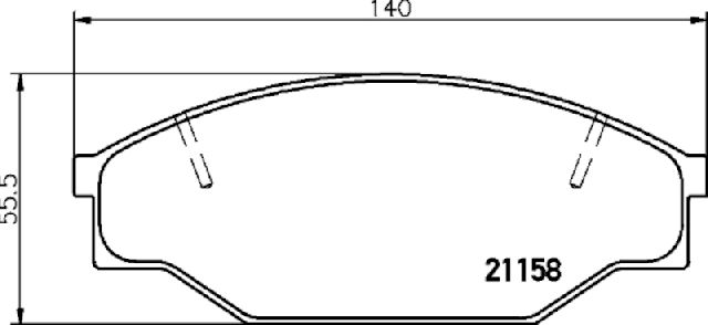1985-1993 Toyota Pickup Disc Brake Pad Set - Front (Pagid)