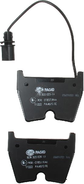 2007-2008 Audi RS4 Disc Brake Pad Set - Front (Pagid)
