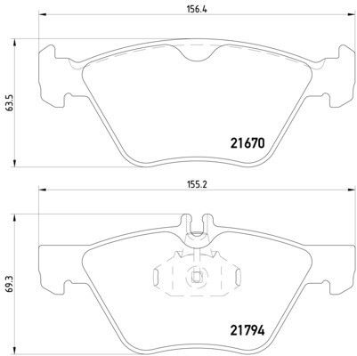 1998-2003 Mercedes-Benz CLK320 Disc Brake Pad Set - Front (Pagid)