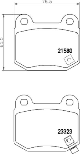 2019-2020 Toyota 86 Disc Brake Pad Set - Rear (Pagid)