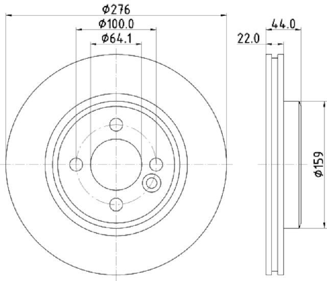 2002-2008 Mini Cooper Disc Brake Rotor - Front (Pagid)
