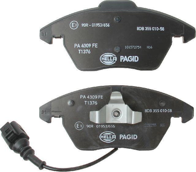 2006-2013 Audi A3 Disc Brake Pad Set - Front (Pagid)