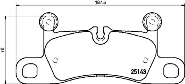 2016 Porsche Boxster Disc Brake Pad Set - Rear (Pagid)