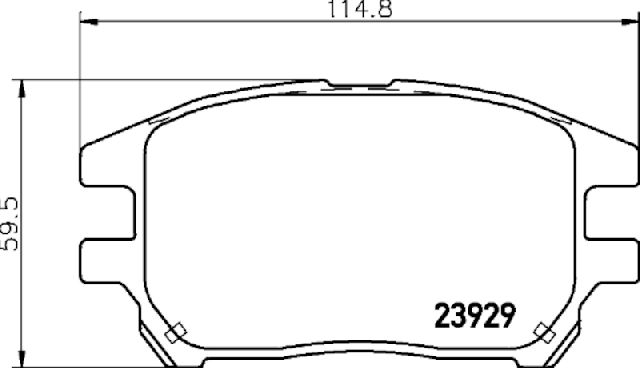 2002-2003 Lexus RX300 Disc Brake Pad Set - Front (Pagid)