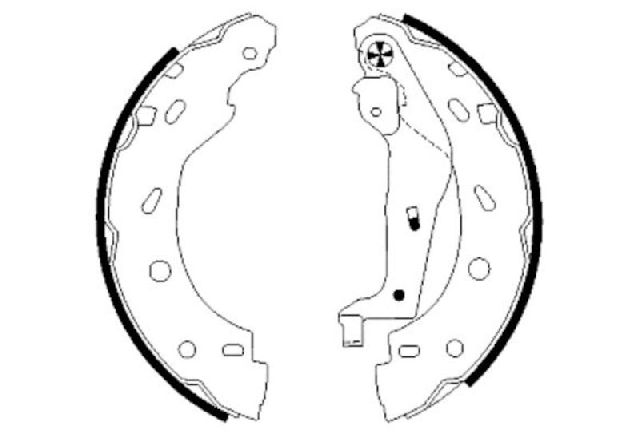 2008-2016 Smart Fortwo Drum Brake Shoe - Rear (Pagid)
