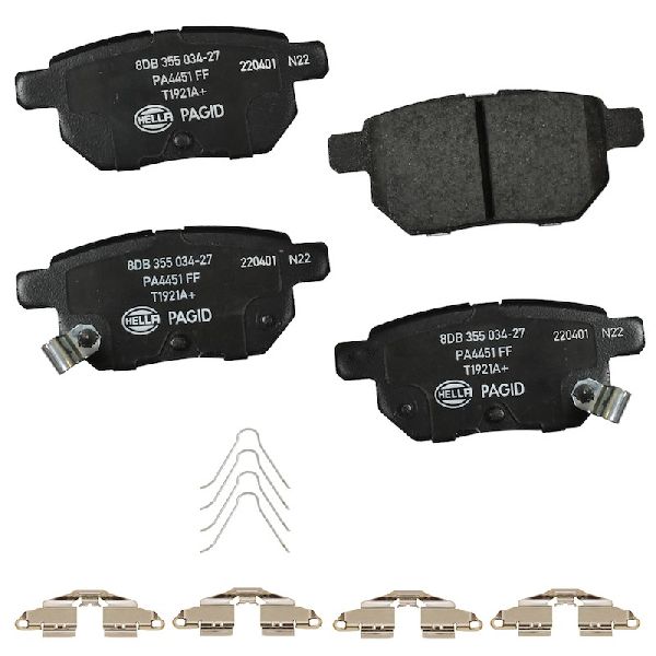 2010-2022 Toyota Prius Disc Brake Pad Set - Rear (Pagid)