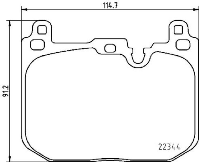 2015-2024 Mini Cooper Disc Brake Pad Set - Front (Pagid)