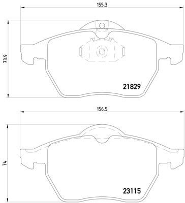 1997-1998 Saab 900 Disc Brake Pad Set - Front (Pagid)