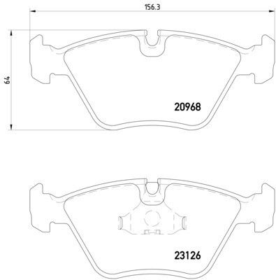 1997-2006 Jaguar XK8 Disc Brake Pad Set - Front (Pagid)
