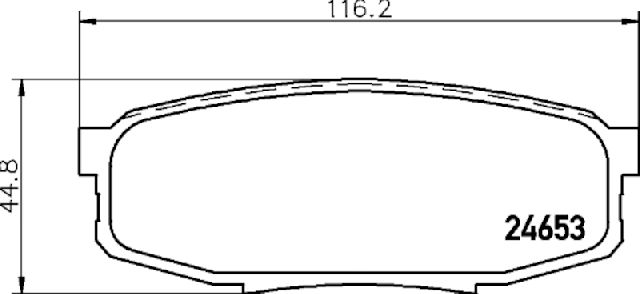2008-2022 Toyota Sequoia Disc Brake Pad Set - Rear (Pagid)