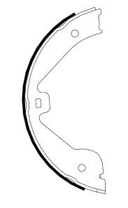 2004-2010 Volkswagen Touareg Parking Brake Shoe Set - Rear (Pagid)