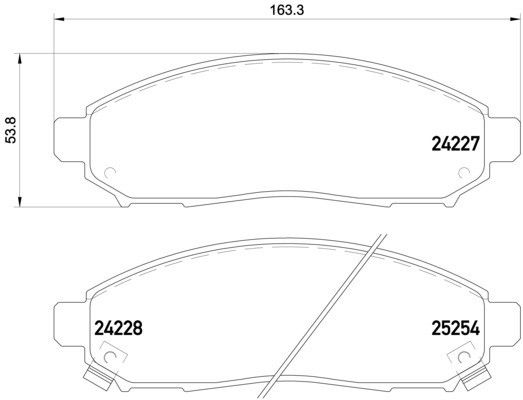 2011-2014 Nissan LEAF Disc Brake Pad Set - Front (Pagid)