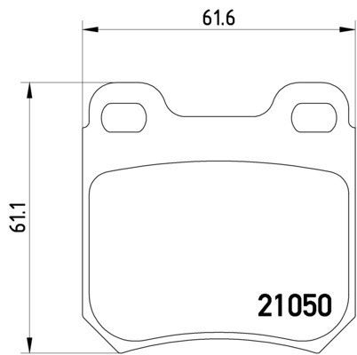 1999-2003 Saab 9-3 Disc Brake Pad Set - Rear (Pagid)
