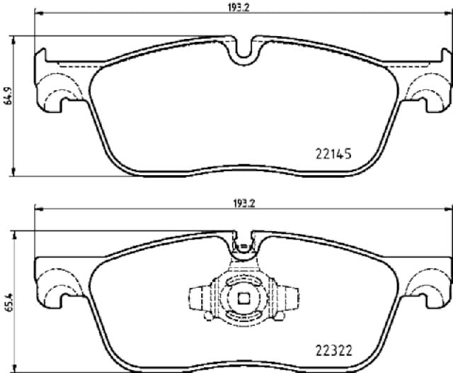 2017-2020 Jaguar F-Pace Disc Brake Pad Set - Front (Pagid)