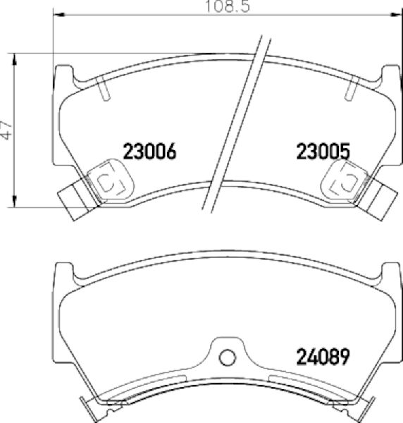 1995-1998 Nissan 200SX Disc Brake Pad Set - Front (Pagid)