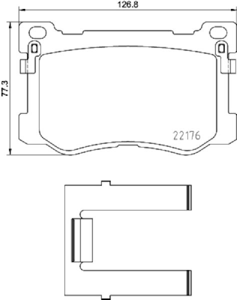 2017-2020 Genesis G80 Disc Brake Pad Set - Front (Pagid)