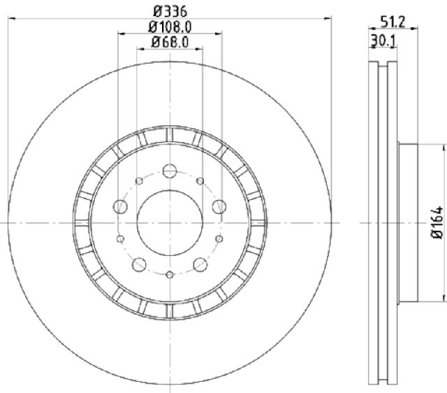 2003-2014 Volvo XC90 Disc Brake Rotor - Front (Pagid)