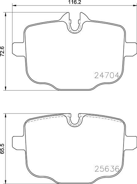 2018-2024 BMW X3 Disc Brake Pad Set - Rear (Pagid)