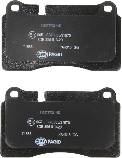 2006-2009 Land Rover Range Rover Sport Disc Brake Pad Set - Front (Pagid)