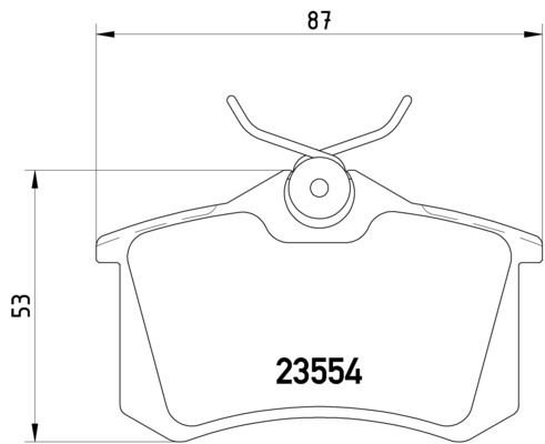 2002-2004 Audi A6 Disc Brake Pad Set - Rear (Pagid)
