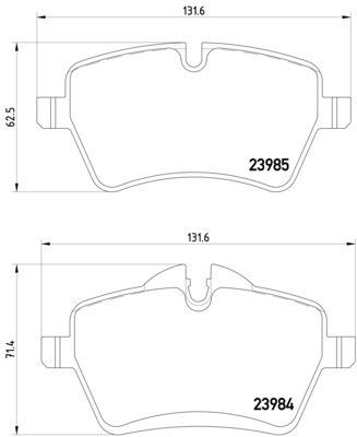 2002-2015 Mini Cooper Disc Brake Pad Set - Front (Pagid)