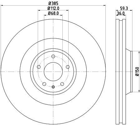 2007-2009 Audi S8 Disc Brake Rotor - Front (Pagid)
