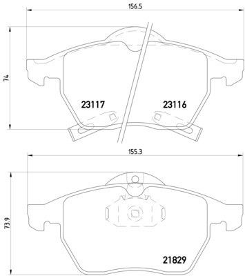 2000-2002 Saab 9-3 Disc Brake Pad Set - Front (Pagid)