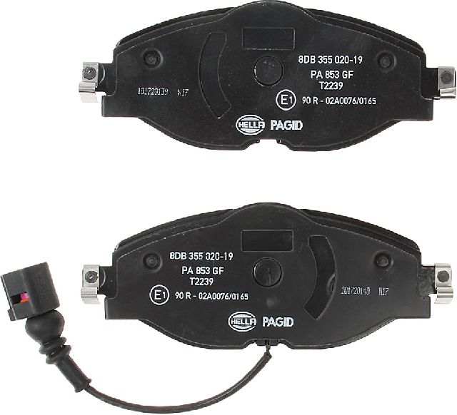 2015-2020 Audi A3 Disc Brake Pad Set - Front (Pagid)
