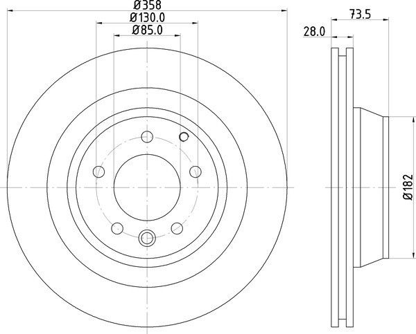 2005-2018 Porsche Cayenne Disc Brake Rotor - Rear (Pagid)