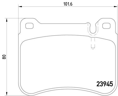 2006-2009 Mercedes-Benz CLK350 Disc Brake Pad Set - Front (Pagid)