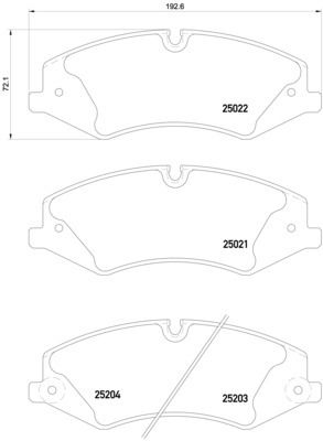 2010-2017 Land Rover Range Rover Sport Disc Brake Pad Set - Front (Pagid)