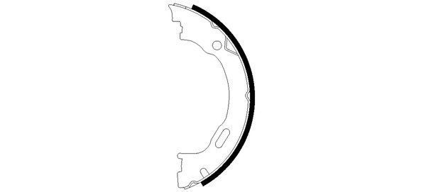 2004-2008 Chrysler Pacifica Parking Brake Shoe Set - Rear (Pagid)