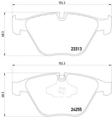 2007-2013 BMW 328i Disc Brake Pad Set - Front (Pagid)