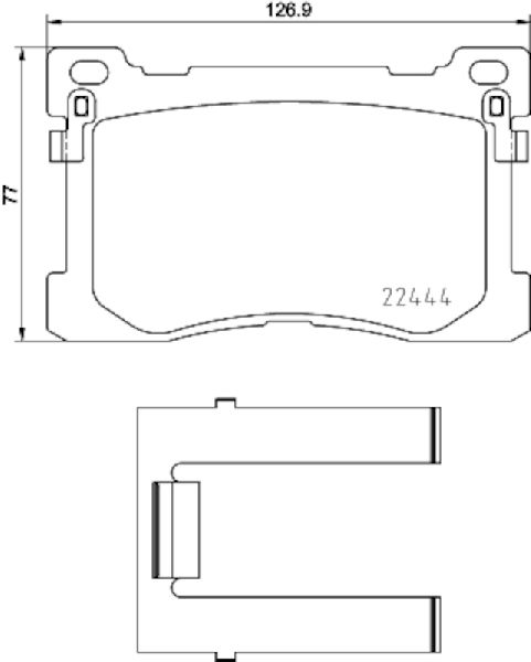 2012-2016 Hyundai Equus Disc Brake Pad Set - Front (Pagid)