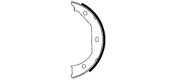1996-2000 BMW 528i Parking Brake Shoe Set - Rear (Pagid)