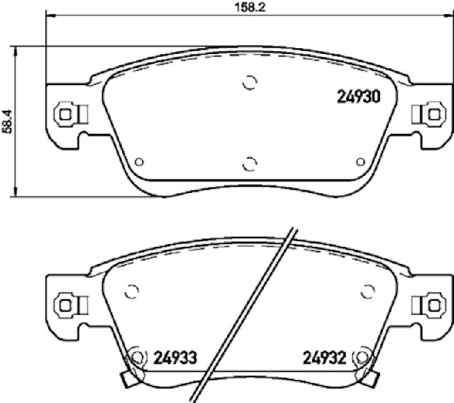 2008-2013 INFINITI G37 Disc Brake Pad Set - Front (Pagid)