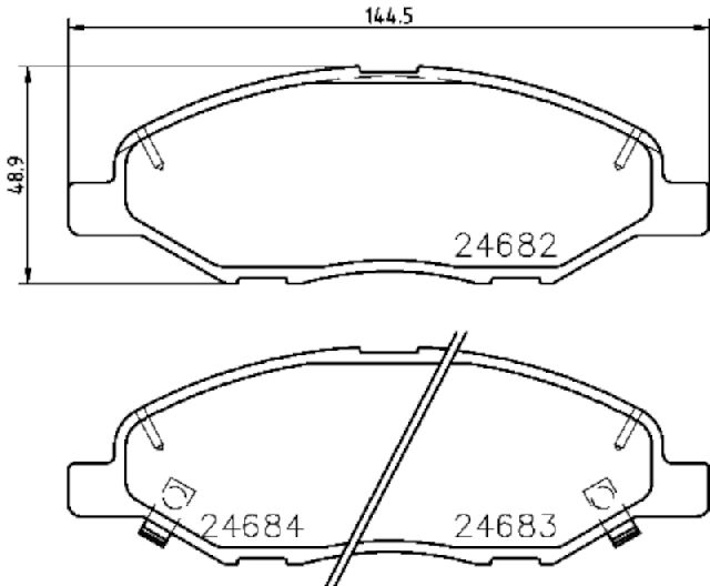 2009-2011 Nissan Versa Disc Brake Pad Set - Front (Pagid)