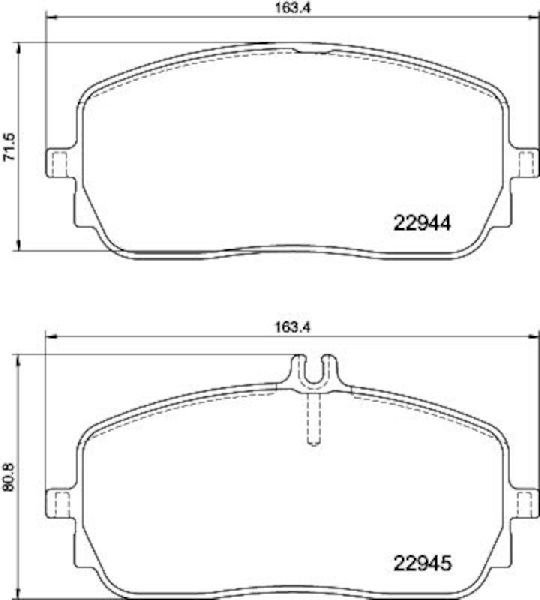 2021-2024 Mercedes-Benz GLA250 Disc Brake Pad Set - Front (Pagid)