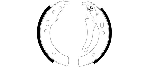 1977-1983 BMW 320i Drum Brake Shoe Kit - Rear (Pagid)