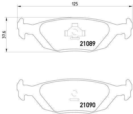 1988-1993 Saab 900 Disc Brake Pad Set - Rear (Pagid)
