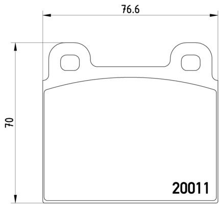 1985 Volkswagen Vanagon Disc Brake Pad Set - Front (Pagid)