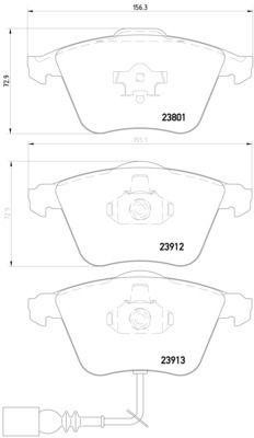 2009-2012 Volkswagen CC Disc Brake Pad Set - Front (Pagid)