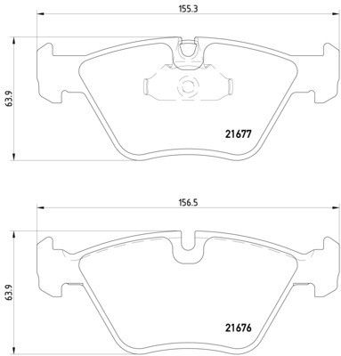 1997-2000 BMW 528i Disc Brake Pad Set - Front (Pagid)