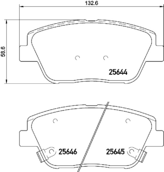 2011-2016 Kia Optima Disc Brake Pad Set - Front (Pagid)