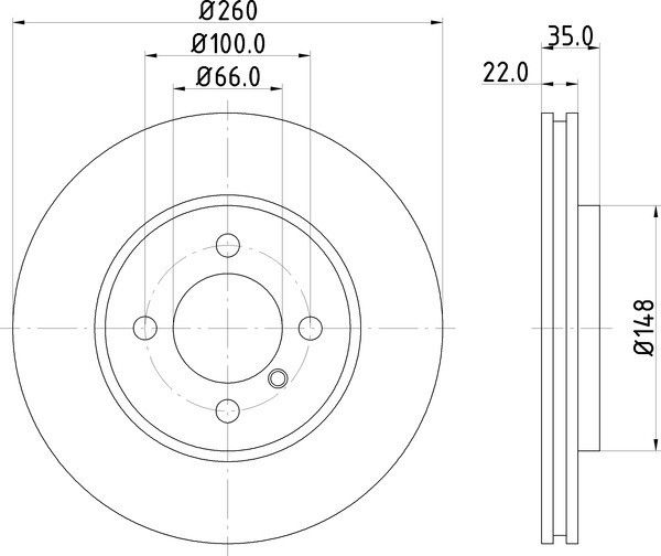 1985-1987 BMW 325e Disc Brake Rotor - Front (Pagid)