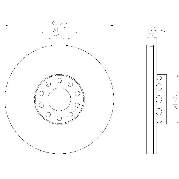 2000-2003 Audi A8 Quattro Disc Brake Rotor - Front (Pagid)